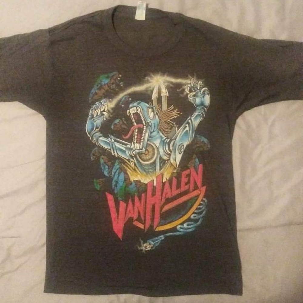 1981 Van Halen Kicks Ass Concert Large T-Shirt